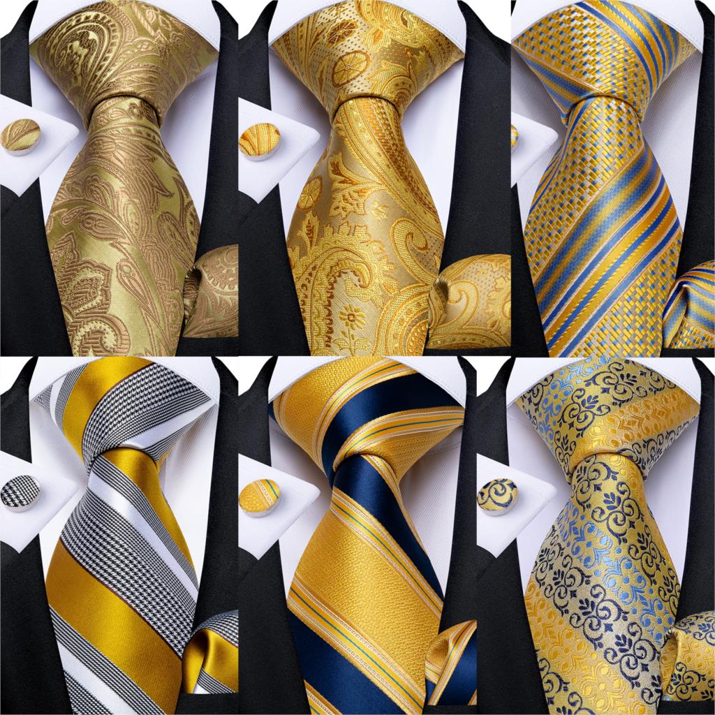 Silk Tie Striped - Dibangu 남자 넥타이 실버 화이트 스트라이프