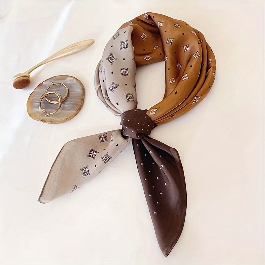 Scarf Silk Square - 2025 뉴 스타 디자이너 플로럴 프린트