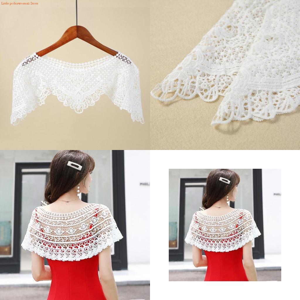 Stole Wedding Shawl - F92D 여성 자수 꽃 레이스 목도리