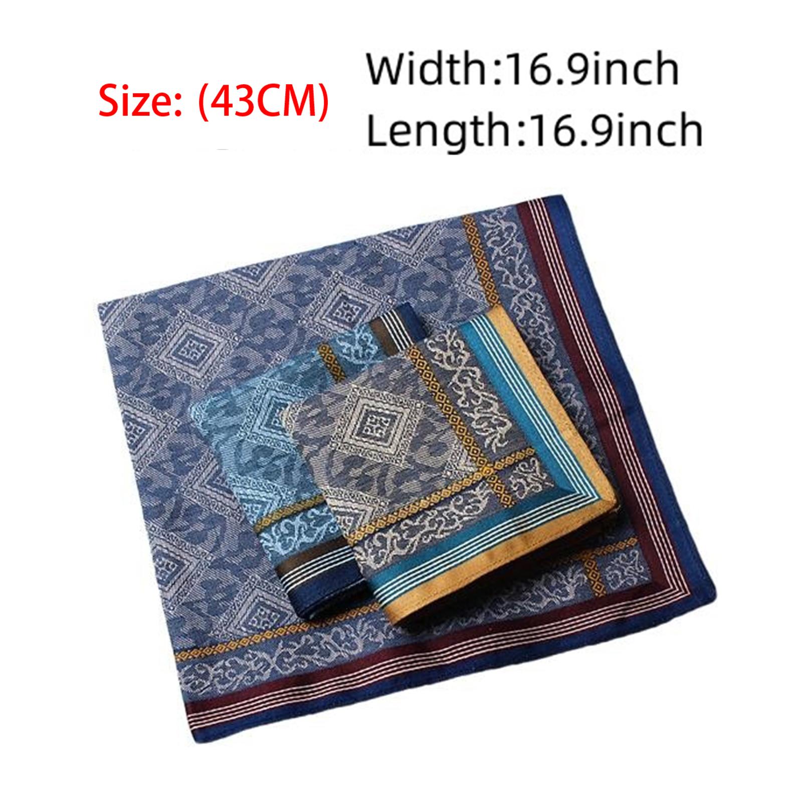 3x 남성용 손수건 행키스 포켓 스퀘어(축하용 신랑용) - Handkerchief Cotton Men 리뷰 및 가격