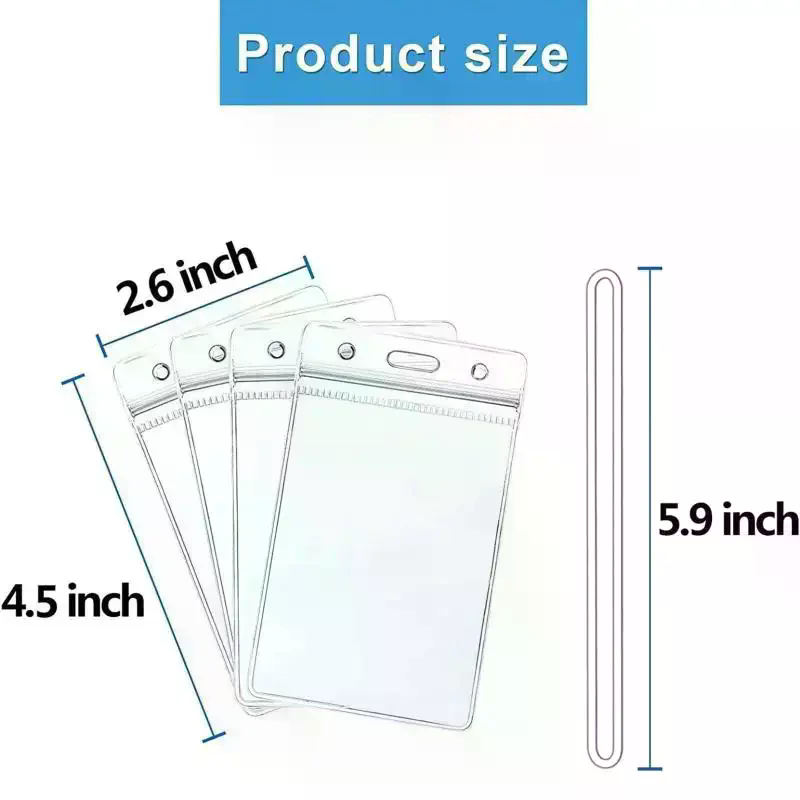 10개 투명 플라스틱 ID 배지 홀더 사무실 학교 행사 - Lanyard Badge Holder 리뷰 및 가격