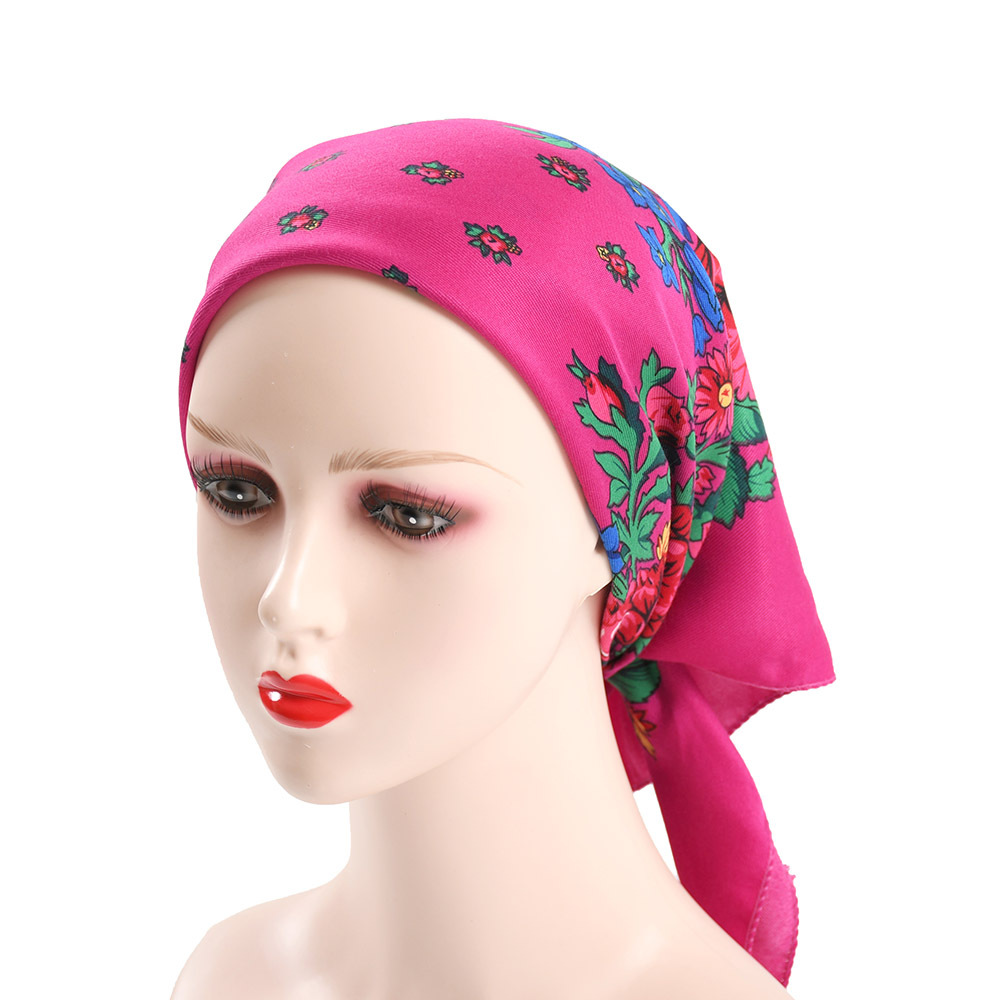 70*70cm 러시아 스타일 스퀘어 스카프 여성 럭셔리 - Bandana Cotton 리뷰 및 가격