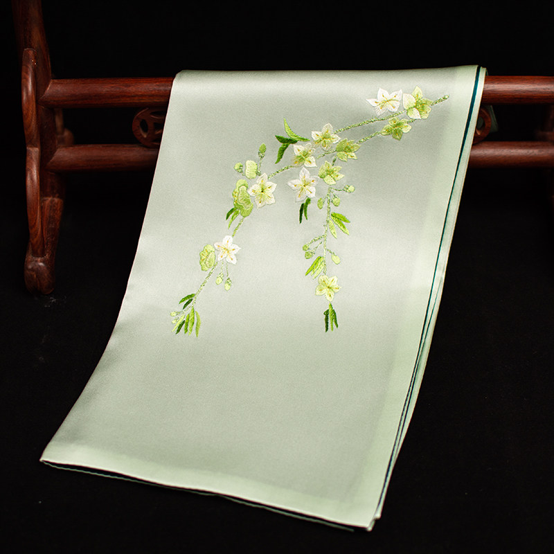 순수 실크 쑤저우 자수 스카프, 멀베리 실크 자수 넥랩 - Silk Neck Scarf 리뷰 및 가격