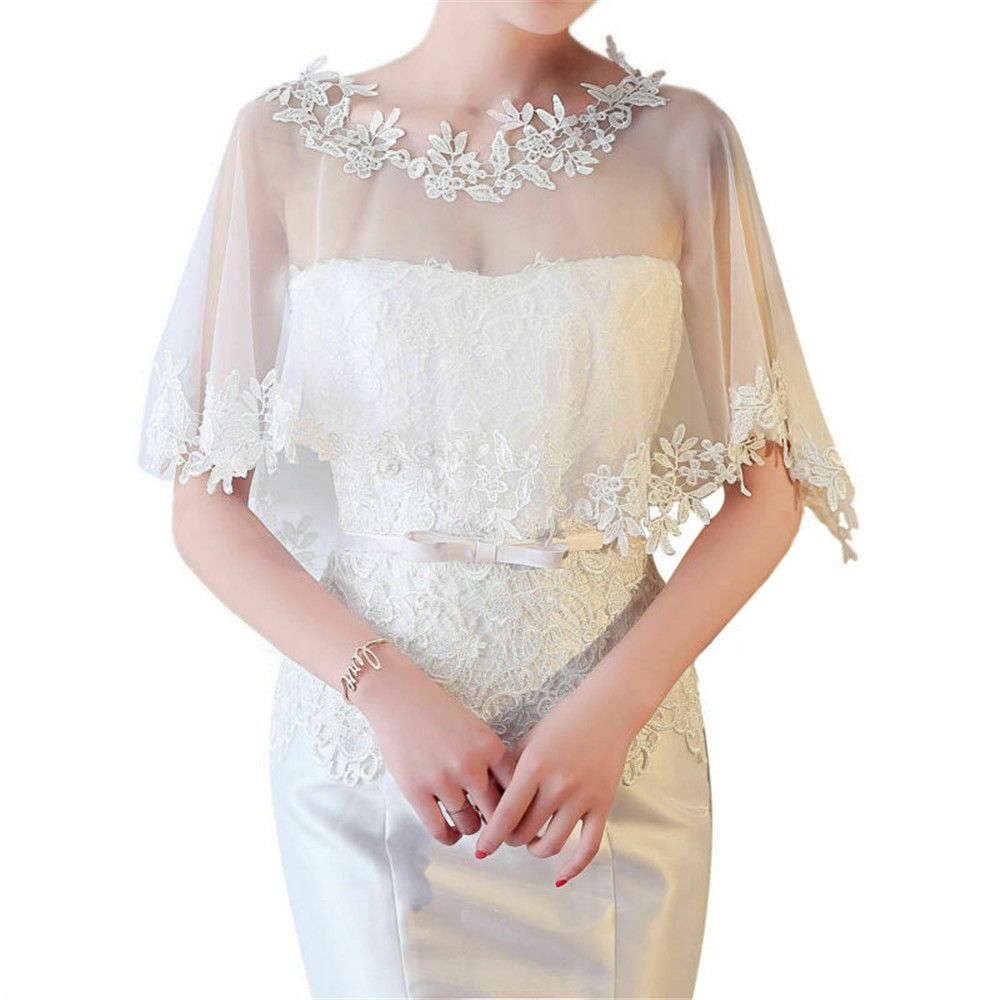 패션 캐주얼 신부 웨딩 케이프 이브닝 드레스 숄 레이스 - Stole Wedding Shawl 리뷰 및 가격