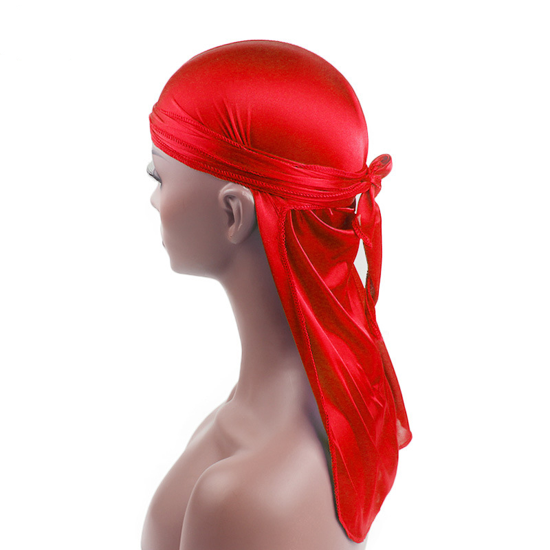 새틴 듀라그 여성 남성 헤드스카프 터번 롱테일 헤드 스 - Bandana Doo Rag 리뷰 및 가격