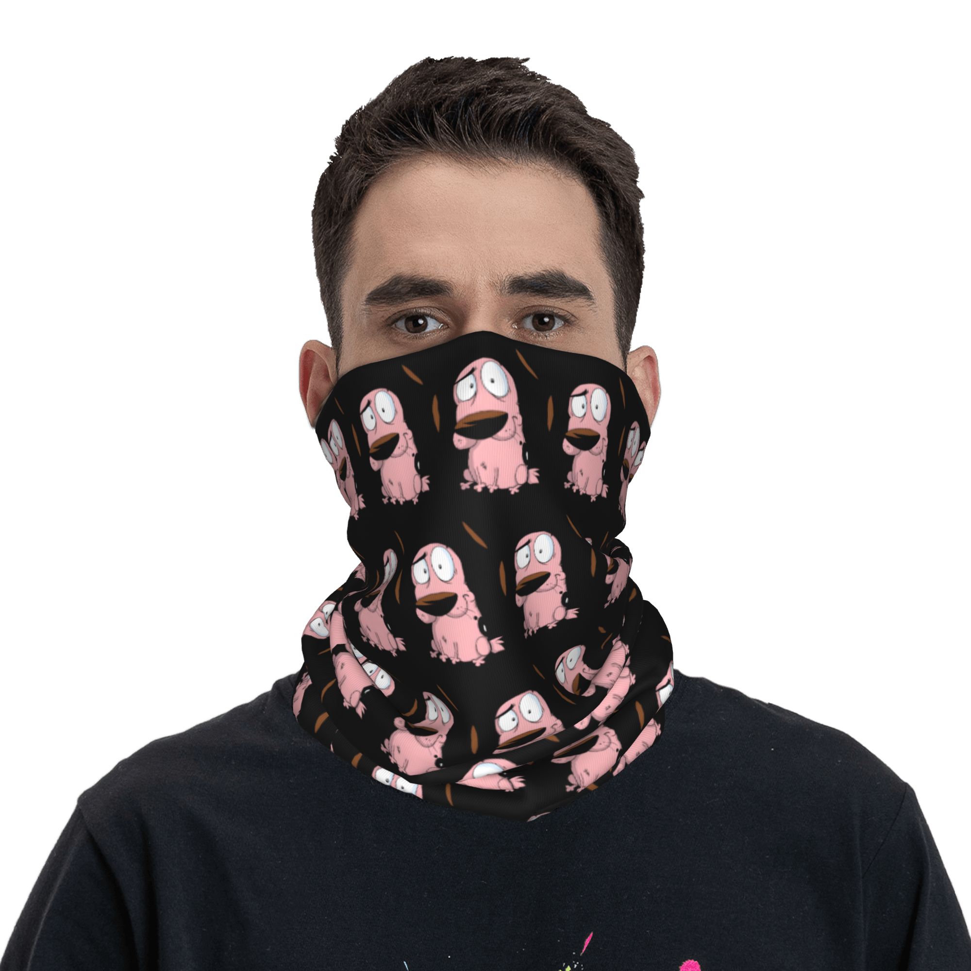맞춤형 만화 용기 강아지 겨울 헤드밴드 넥워머 여성 남 - Neck Warmer Tube 리뷰 및 가격