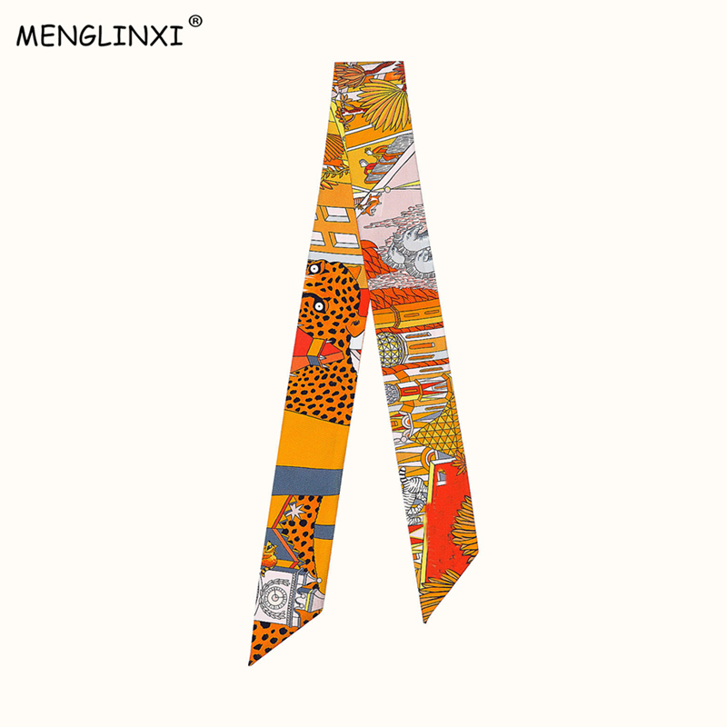 Animal Town 2023 여성용 레오파드 스키니  - Ascot Neck Scarf 리뷰 및 가격