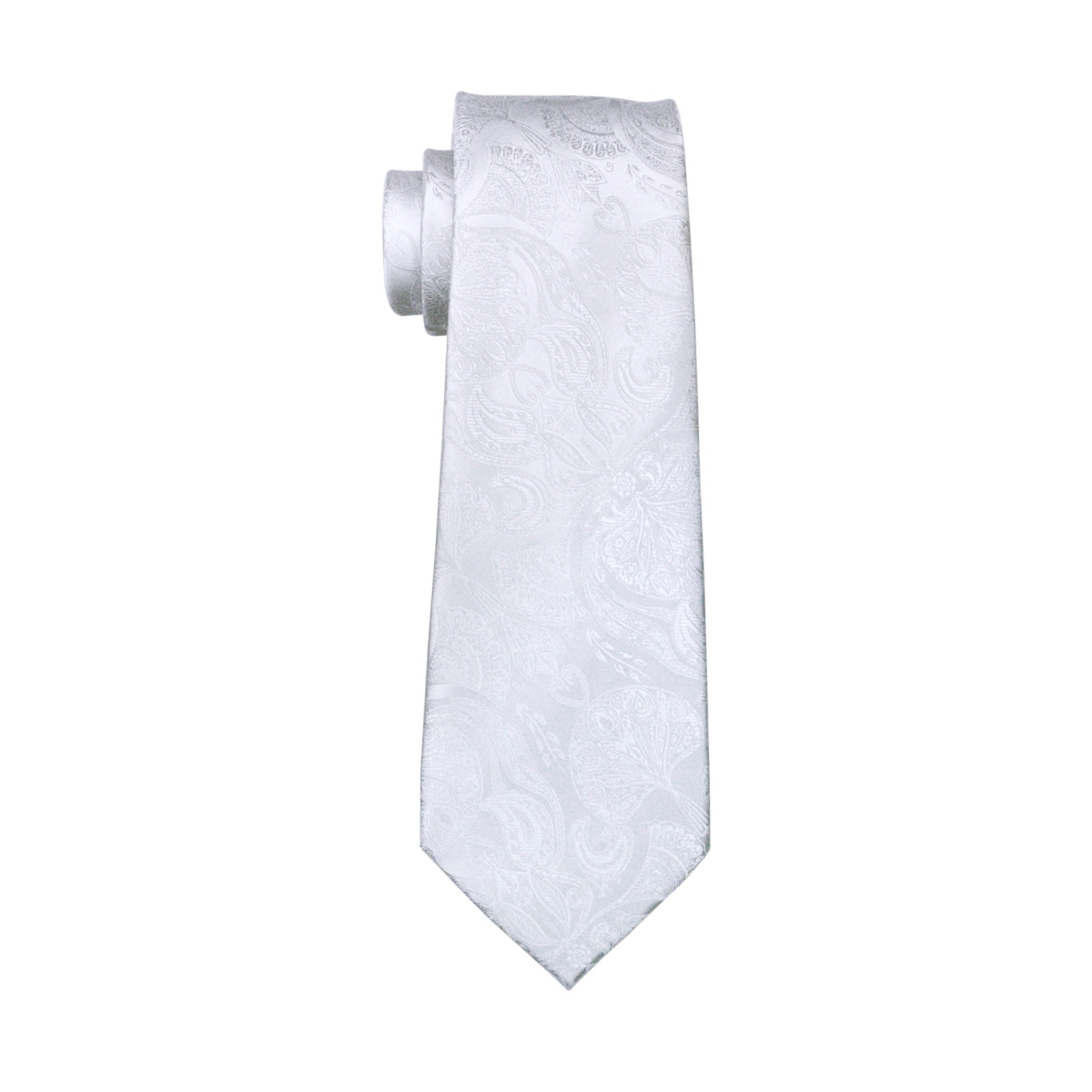 FA-393 남자 넥타이 화이트 페이즐리 실크 자카드  - Silk Tie Striped 리뷰 및 가격