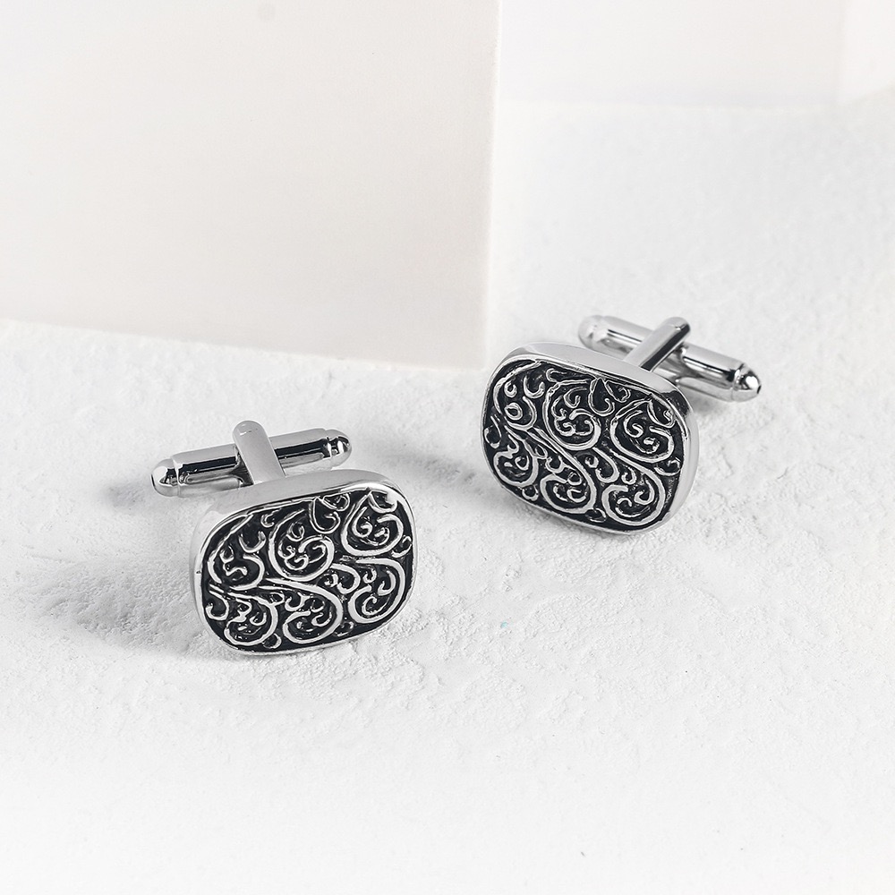 고품질 골드 커프스 단추 빈티지 패턴 포커 버드 매듭  - Tie Clip Silver 리뷰 및 가격