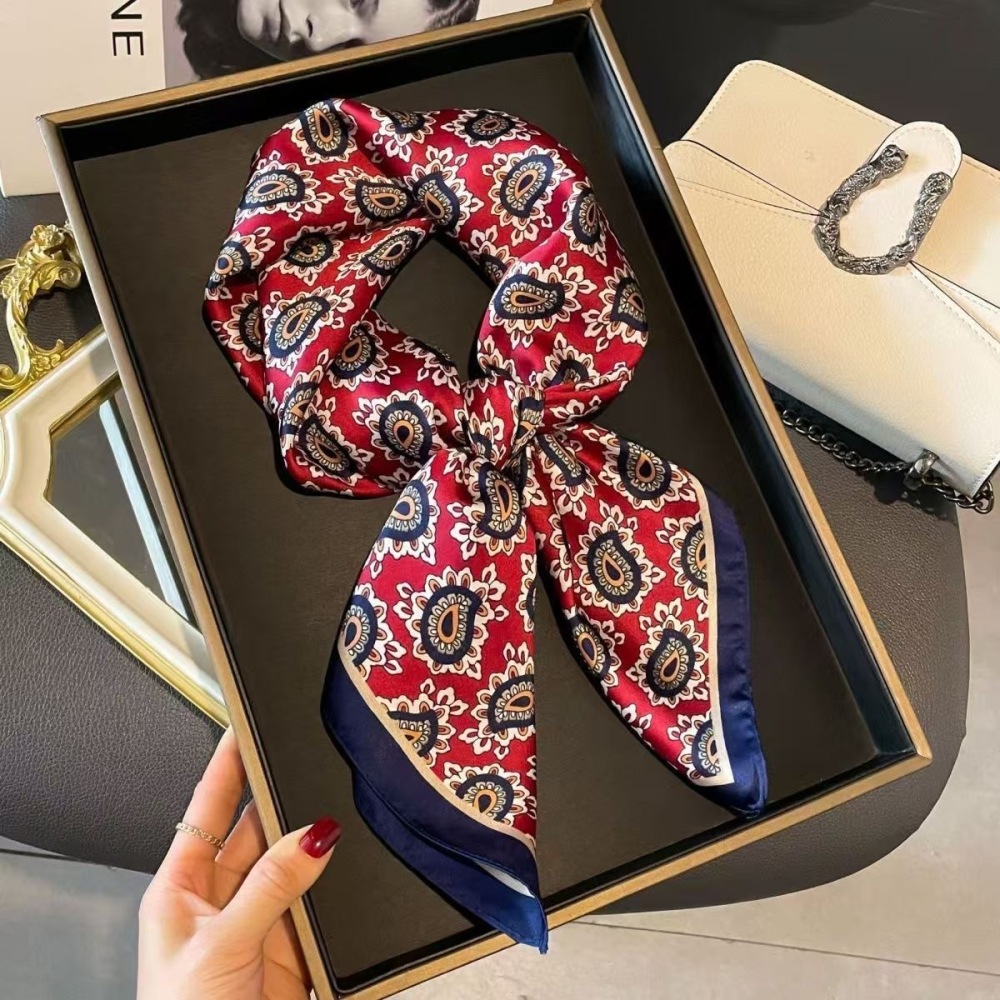 스타일리시한 남성용 사각 스카프, 영국 스타일 프린트  - Handkerchief Cotton Men 리뷰 및 가격