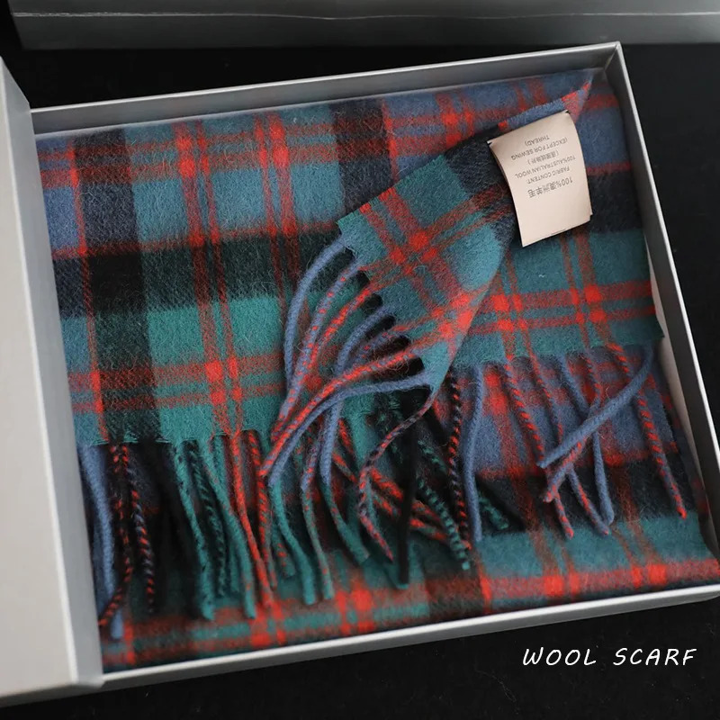 고품질 100% 울 스카프 남성 겨울 가을 순수 울 패 - Muffler Men Wool 리뷰 및 가격