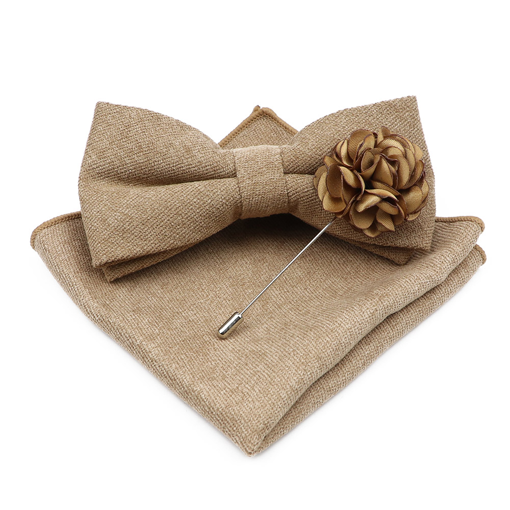 남성 솔리드 컬러 코튼 Bowtie 포켓 스퀘어 브로치 - Handkerchief Cotton Men 리뷰 및 가격