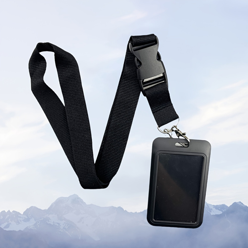 블랙 넥 랜야드 배지 홀더 세트 (탈부착 가능한 스트랩 - Lanyard Badge Holder 리뷰 및 가격