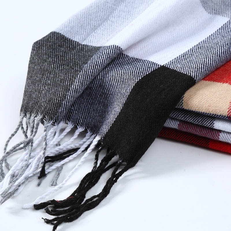 겨울 남성 스카프 격자 무늬 스트라이프 목도리 남성 캐 - Muffler Men Wool 리뷰 및 가격