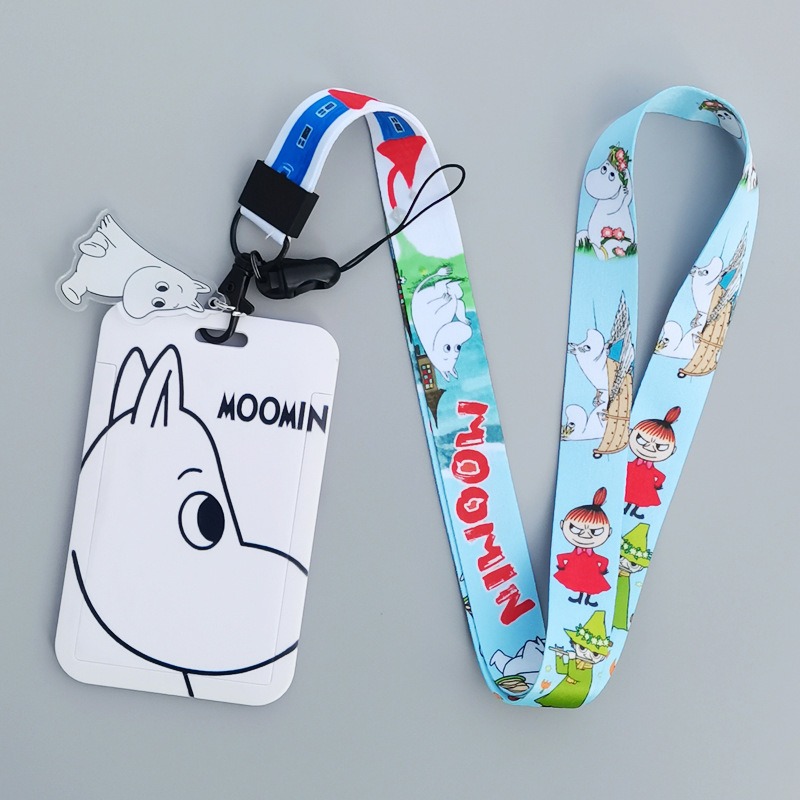 무민 만화 하드 카드 홀더 열전사 프린트 폴리에스터 랜 - Lanyard Badge Holder 리뷰 및 가격