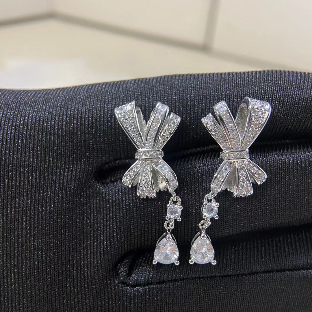 패션 명품 주얼리 S925 스털링 실버 리본 풀 다이아 - Tie Clip Silver 리뷰 및 가격