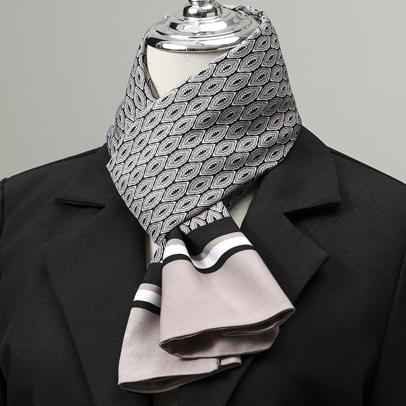 남성용 스카프 실크 느낌 넥 스카프 작은 정사각형 정장 - Silk Neck Scarf 리뷰 및 가격