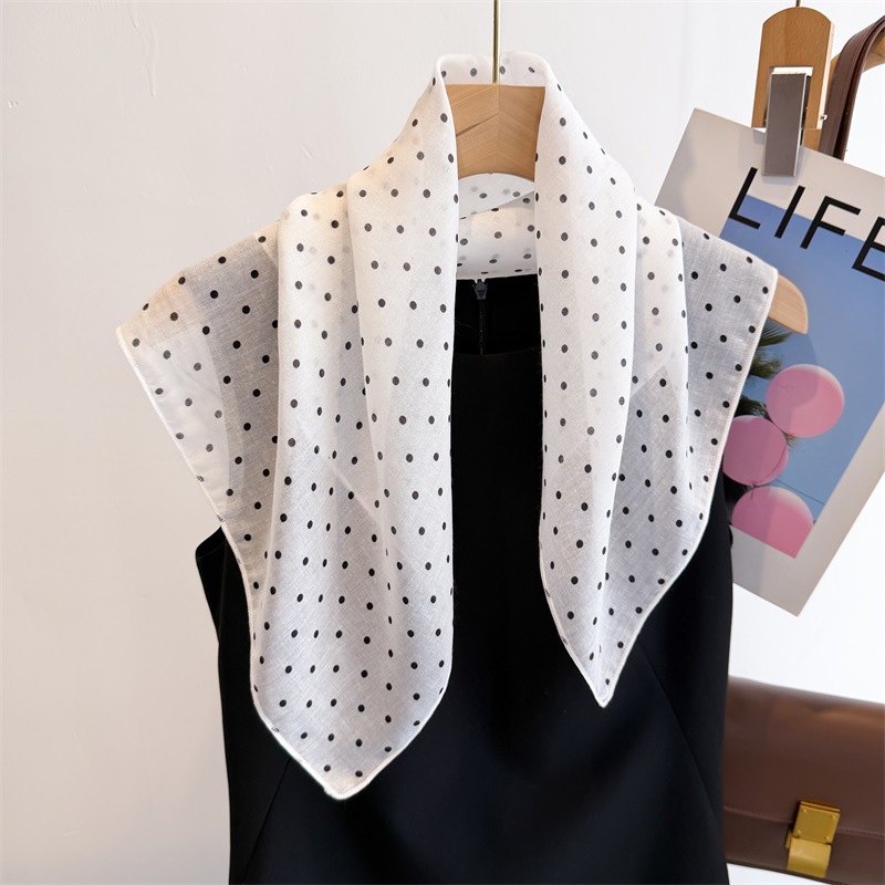 50cm 면 린넨 스퀘어 스카프 - 여성용 달콤하고 귀 - Bandana Cotton 리뷰 및 가격