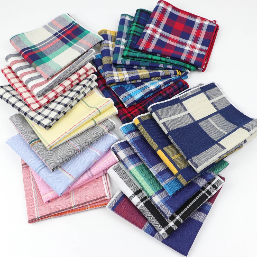 남성 면화 손수건 짠 다채로운 인쇄 격자 무늬 포켓 스 - Handkerchief Cotton Men 리뷰 및 가격