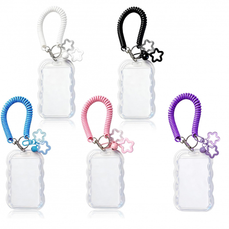 유니크 웨이브 엣지 ID 카드 홀더 탄성 전화선 끈 여 - Lanyard Badge Holder 리뷰 및 가격