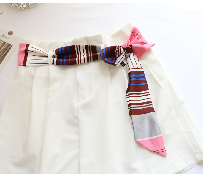 여성용 탑 스몰 롱 실크 네커치프, 좁은 한국 가방 스 - Silk Tie Striped 리뷰 및 가격
