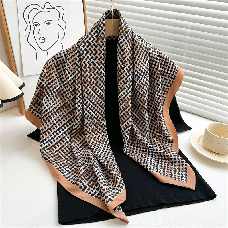새로운 여름 프린트 트윌 실크 스퀘어 스카프, 작은 럭 - Silk Tie Striped 리뷰 및 가격