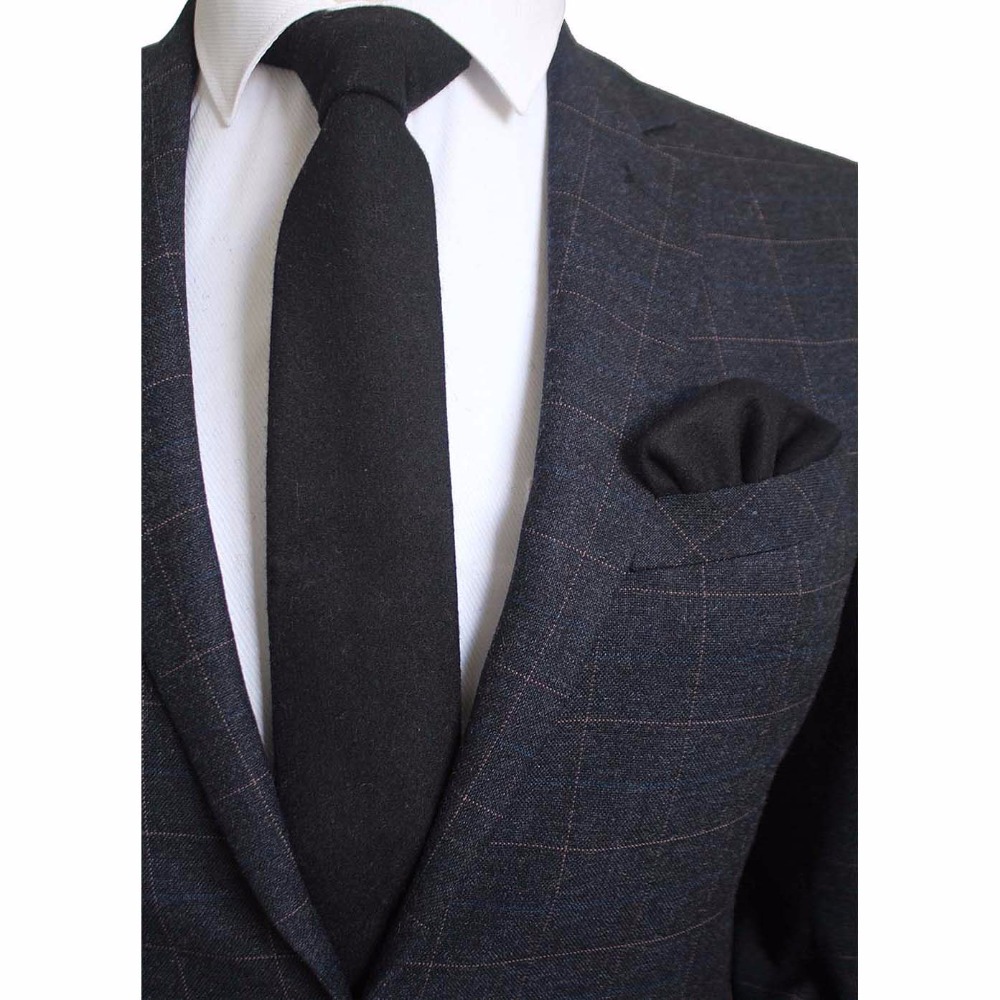 Ricnais 8cm 양모 넥타이 남성용 솔리드 격자  - Handkerchief Cotton Men 리뷰 및 가격