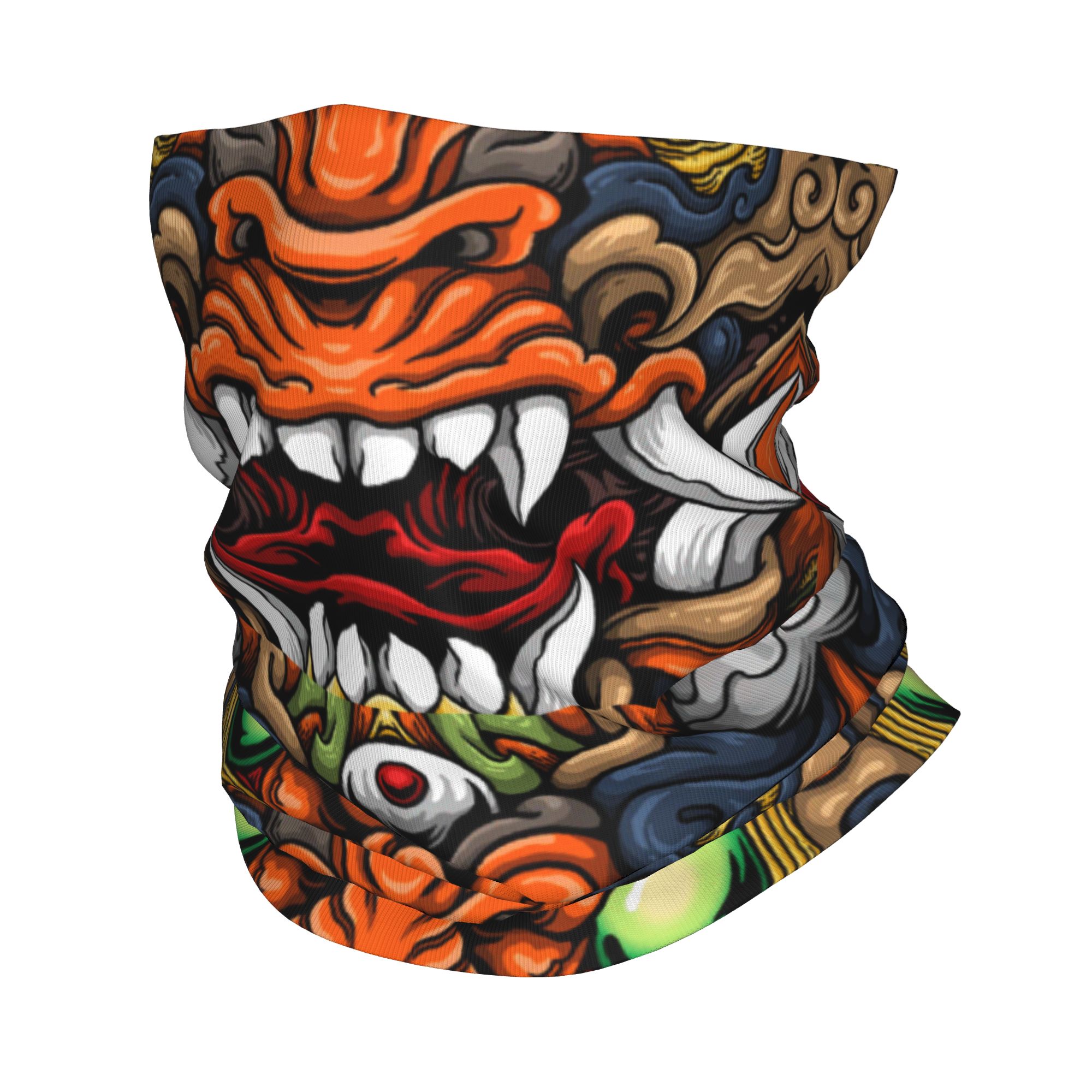 커스텀 사무라이 악마 오니 겨울 헤드밴드 넥 워머 여성 - Neck Warmer Tube 리뷰 및 가격